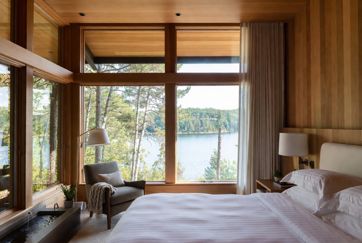 Concept imagery — guest room with lake view